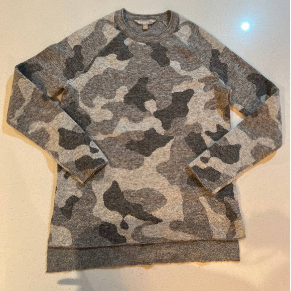 Athleta Camo Alpaca Merino Wool Blend Sweater - Picture 2 of 8